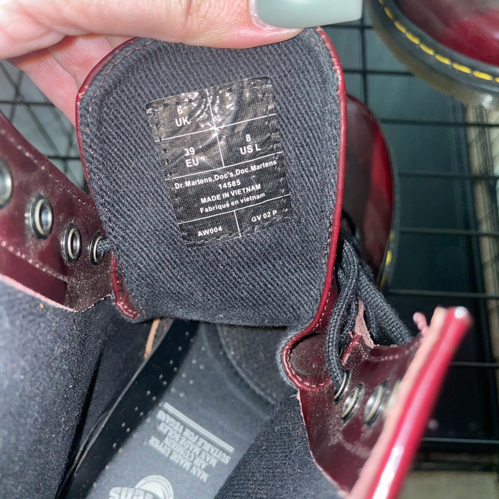 Maroon two tone Dr.Martens